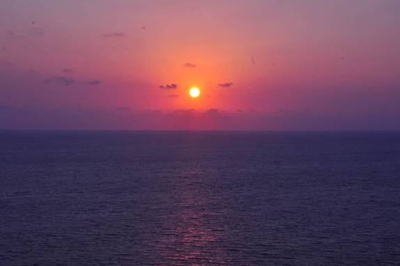 Belíssimo pôr-do-sol em Acapulco, no México